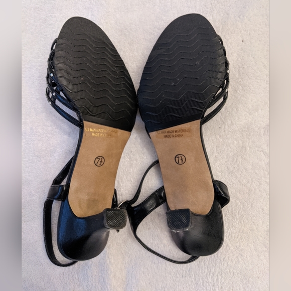 Vintage Fashion 3" Heel Sandals, Sparkle Embellished, Belt Tie, Women 7.5 - Picture 6 of 12